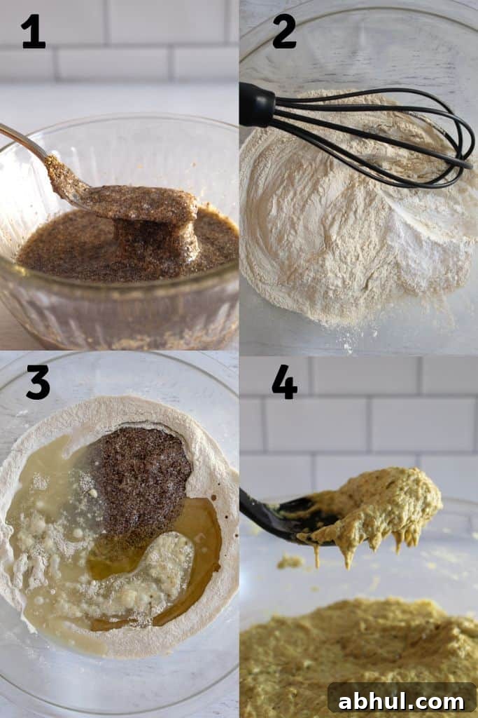steps to preparing bread.