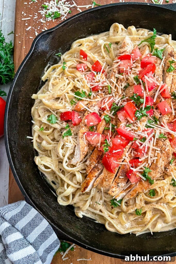 How to make the best Cajun chicken alfredo in a skillet