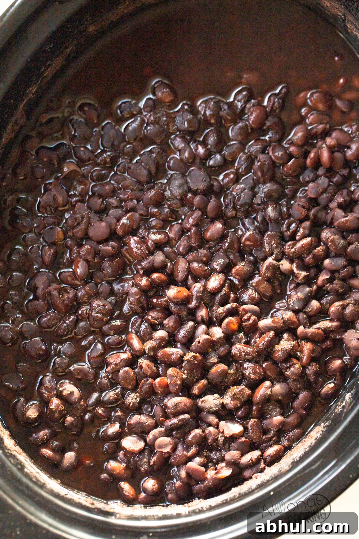 how to cook black beans in the slow cooker