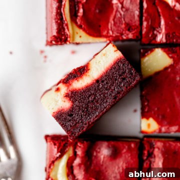 Red Velvet Cheesecake Brownie finished