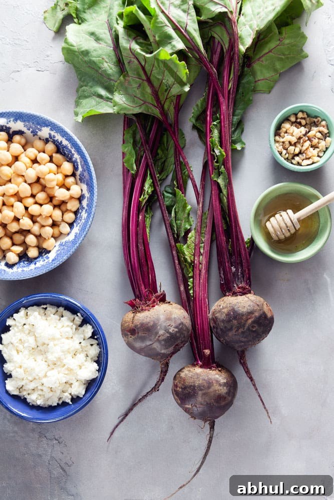 Recipe for Creamy Beet Hummus with Walnuts and Feta 