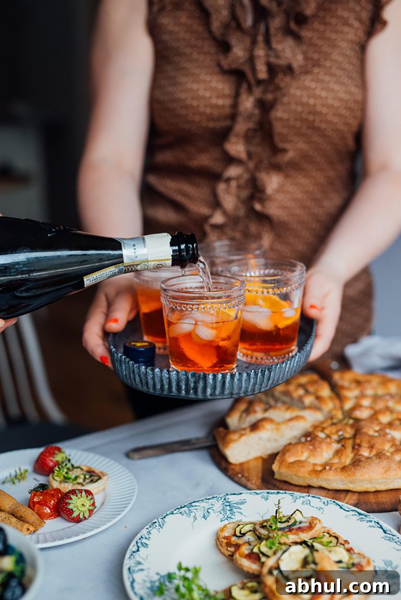Kombucha Campari Spritz