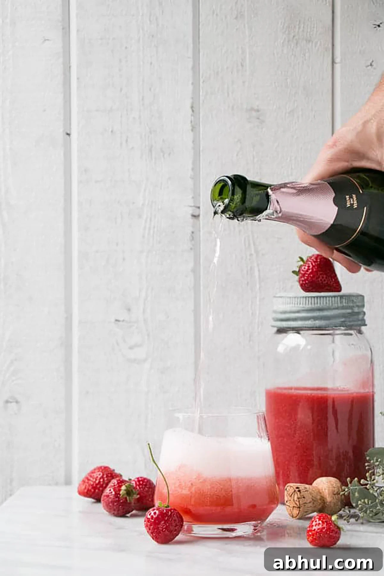 Strawberry Rosé Aperol Spritz