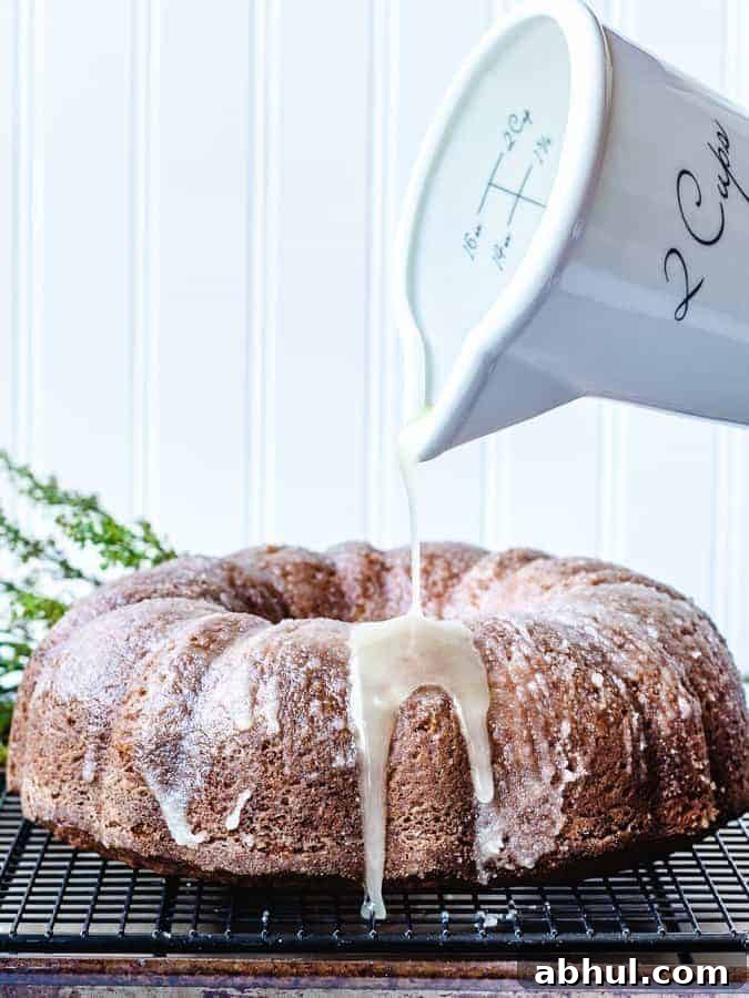 Bundt cake close-up