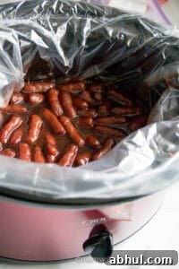 Crockpot Grape Jelly & BBQ Little Smokies