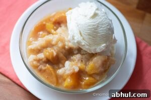 Crockpot Peach Cobbler