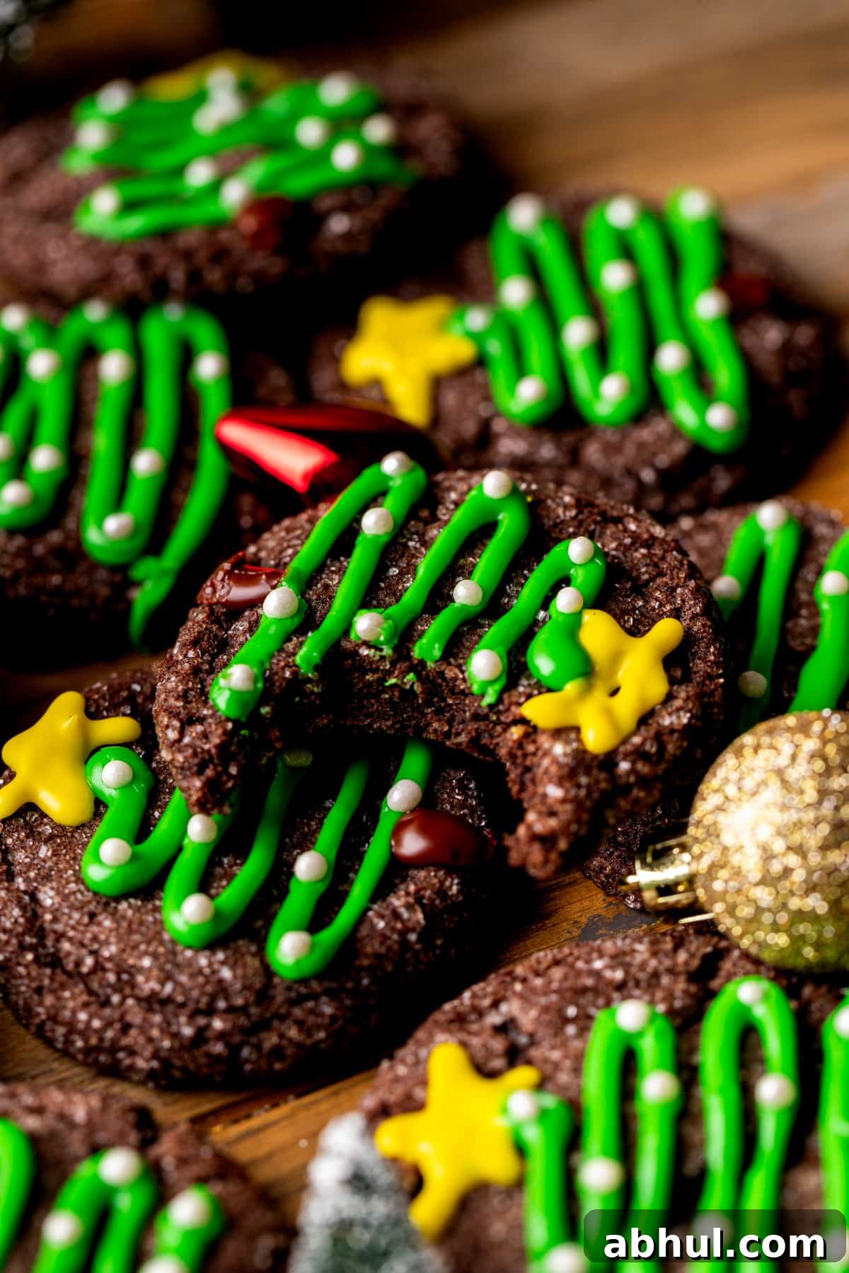 Bite missing from cookie.