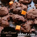 Salted Caramel and Nutella Stuffed Fudgy Cookies Girl and the Kitchen Pinterst -023 Girla and the Kitchen