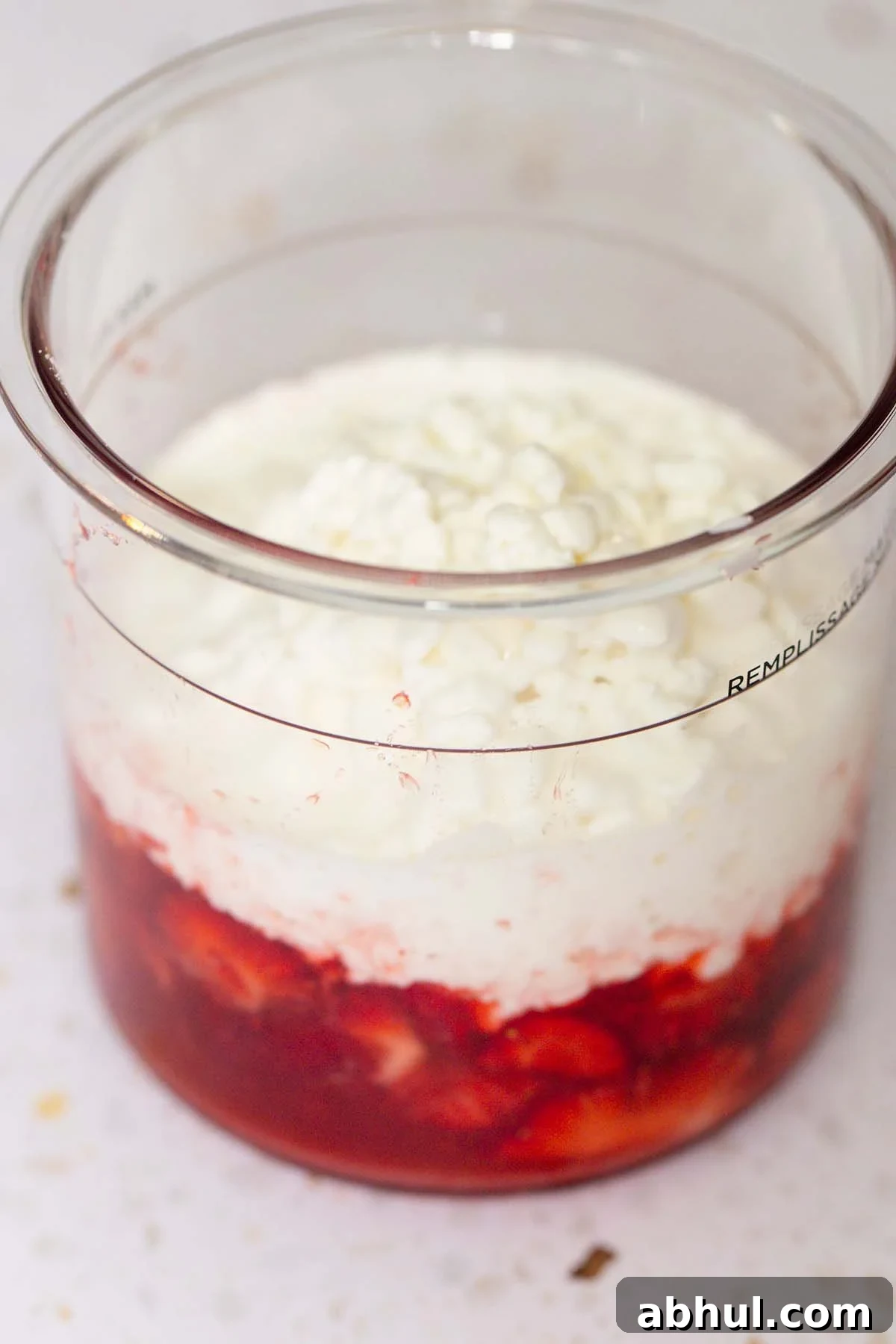 Adding cottage cheese to ice cream