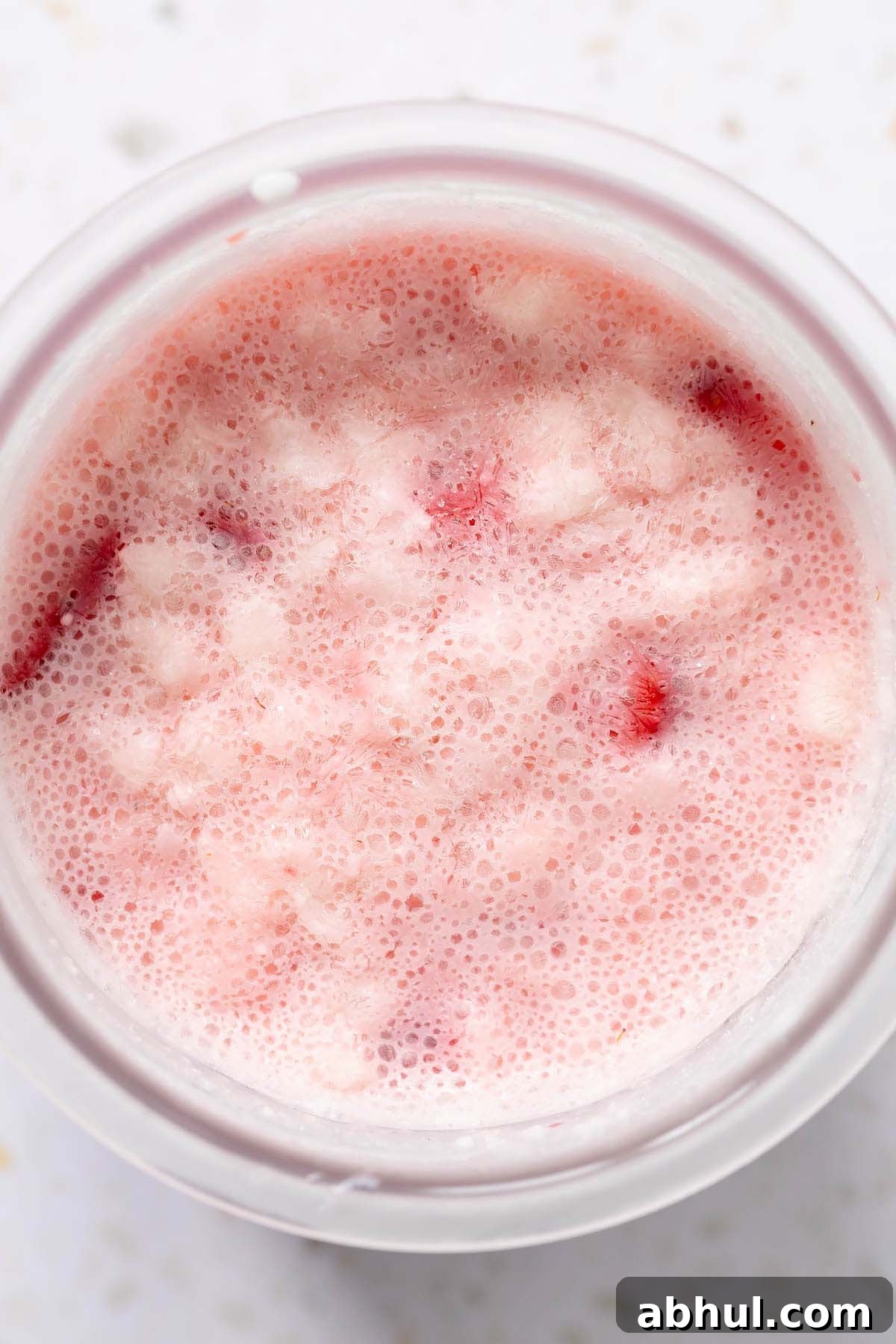 Ice cream frozen in creami pint