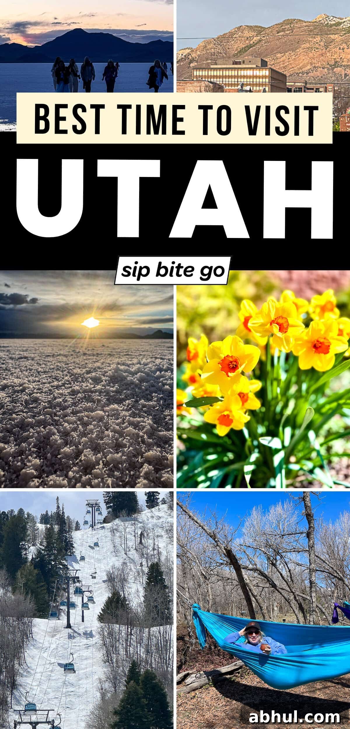 Best Time to Visit Utah with photos of activities and things to do in April