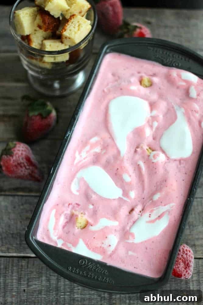 No-Churn Strawberry Shortcake Ice Cream & Virtual Baby Shower