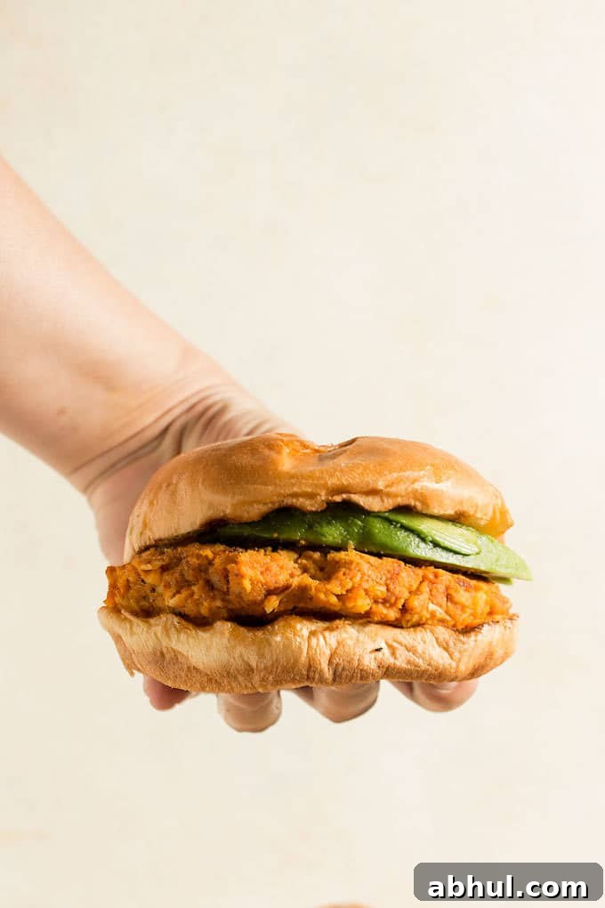 These Vegan Sweet Potato Garbanzo Bean Burgers are easy to make and great for summer parties. Or use a grill pan and make them year-round!