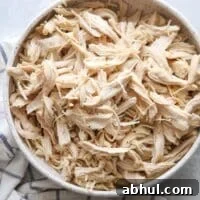 Shredded Cooked Chicken: Slow Cooker, Instant Pot & Stovetop Methods 9 Easy cooked shredded chicken to make cooking easier!
