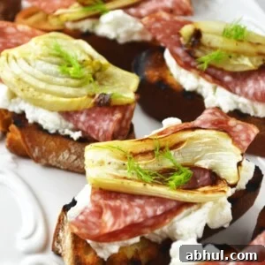 These roasted fennel, salami, and ricotta crostini are so easy to make and utterly delicious. Make these for a delightful Springtime lunch out in the garden.