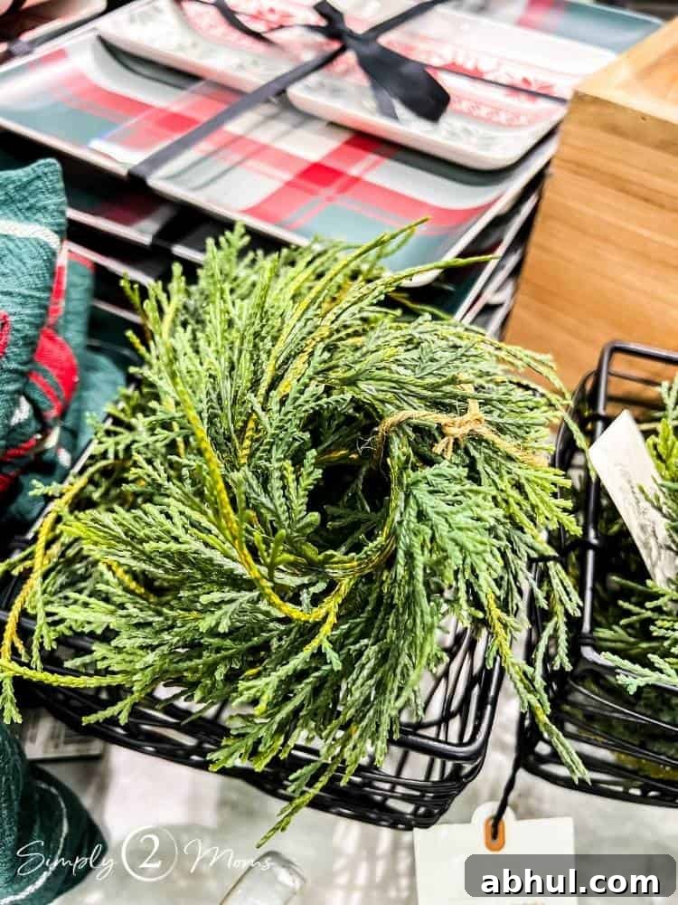Top Target Christmas Decor Picks for Festive Holiday Style 7 cedar napkin rings in black basket in Target