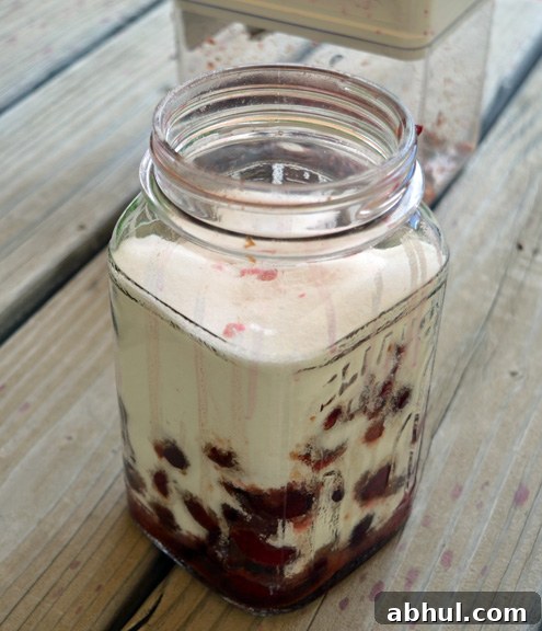 cherries with sugar