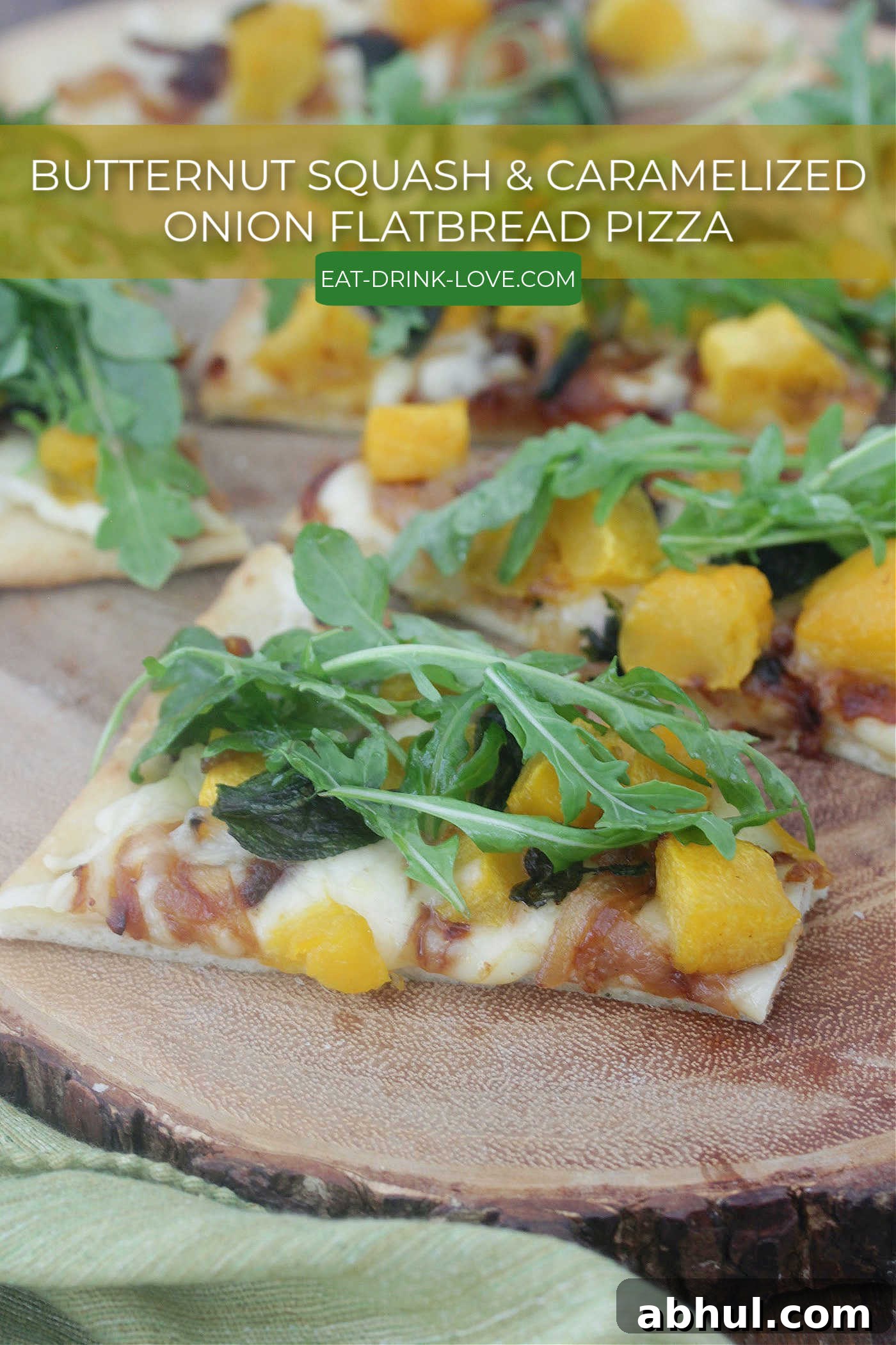 Butternut Squash & Caramelized Onion Flatbread Pizza