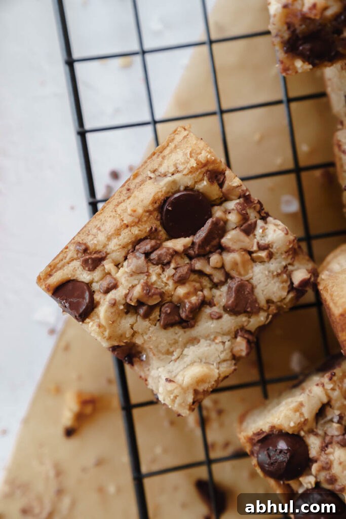 blondies sliced