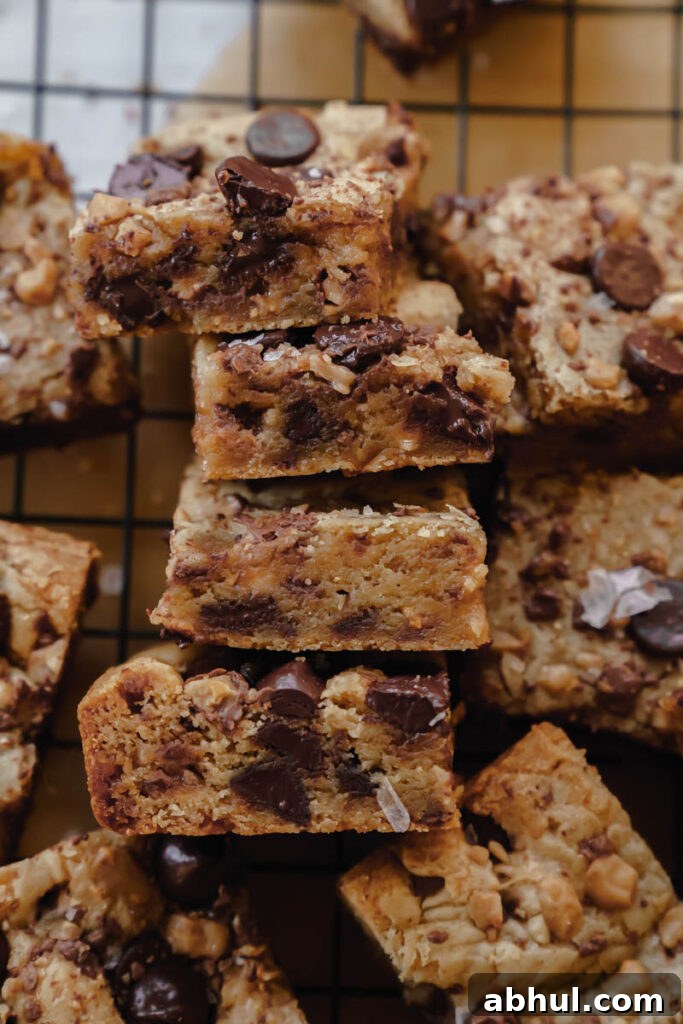 blondies in pan