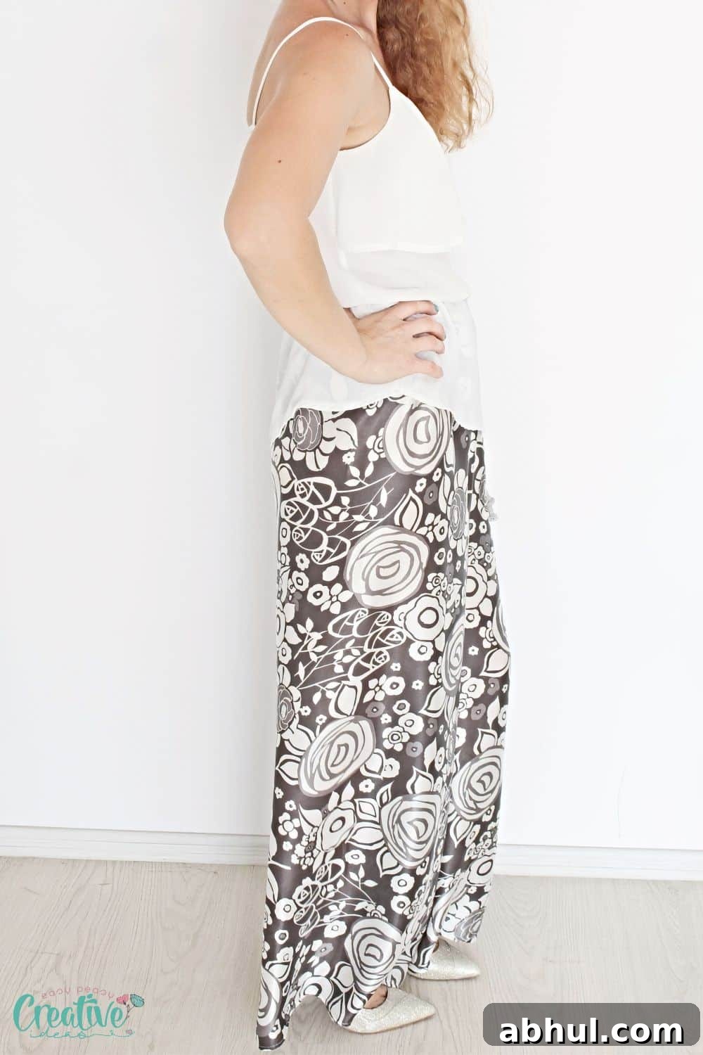 Sew Flowy Wide-Leg Pants: Step-by-Step Sewing Pattern Guide 6 Palazzo pants pattern