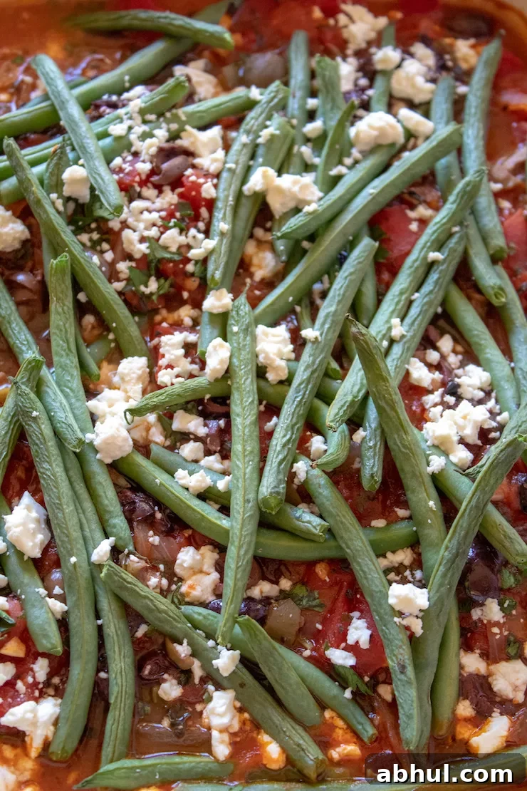 Mediterranean Baked Fish, overhead photo in baking dish.