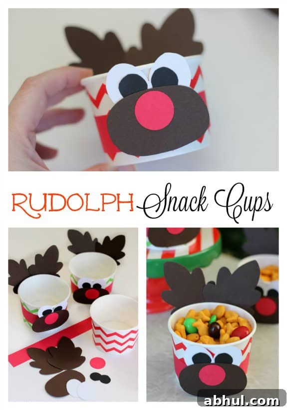 Rudolph Snack Cups