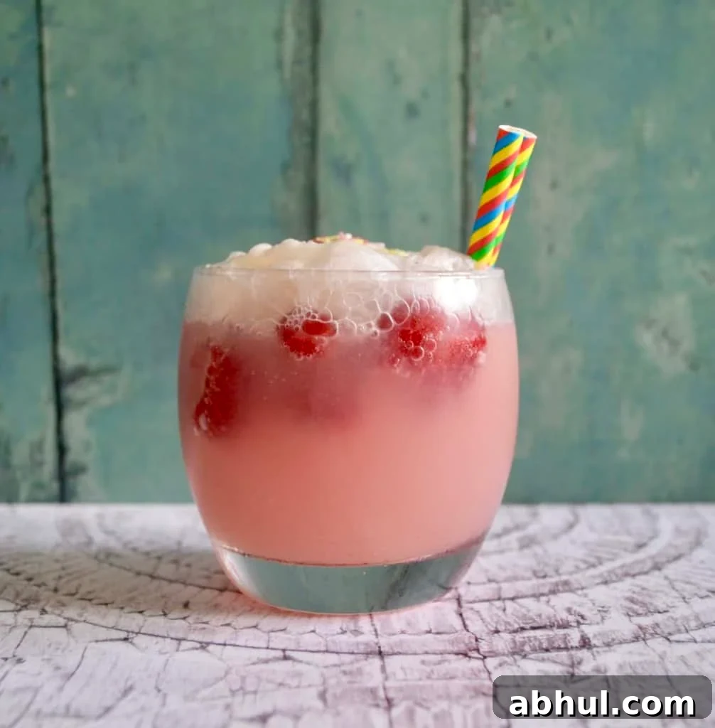 raspberry float