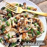 Vegan Fig and Wild Mushroom Ravioli