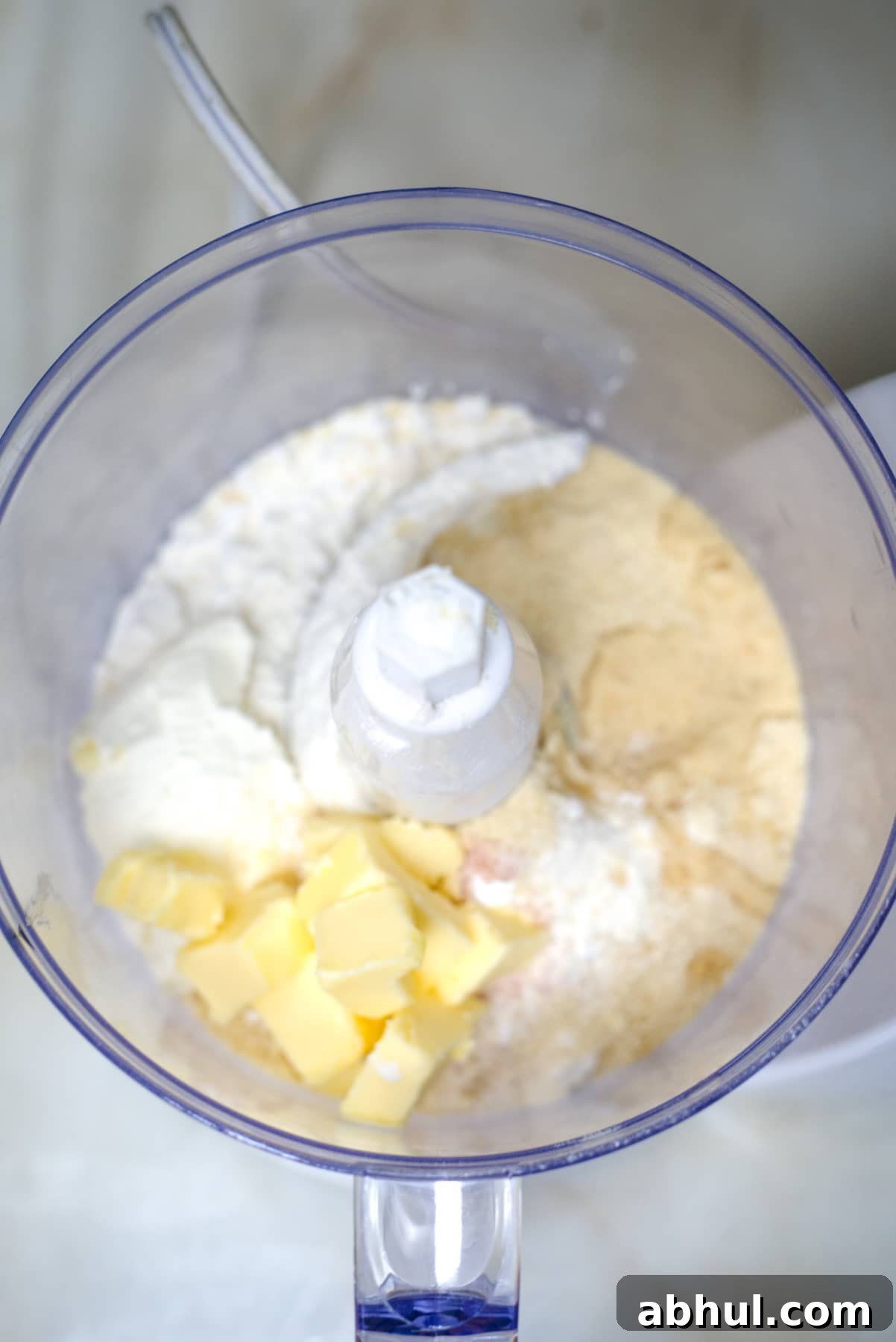 pie crust ingredients in food processor