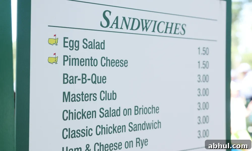 Masters menu.