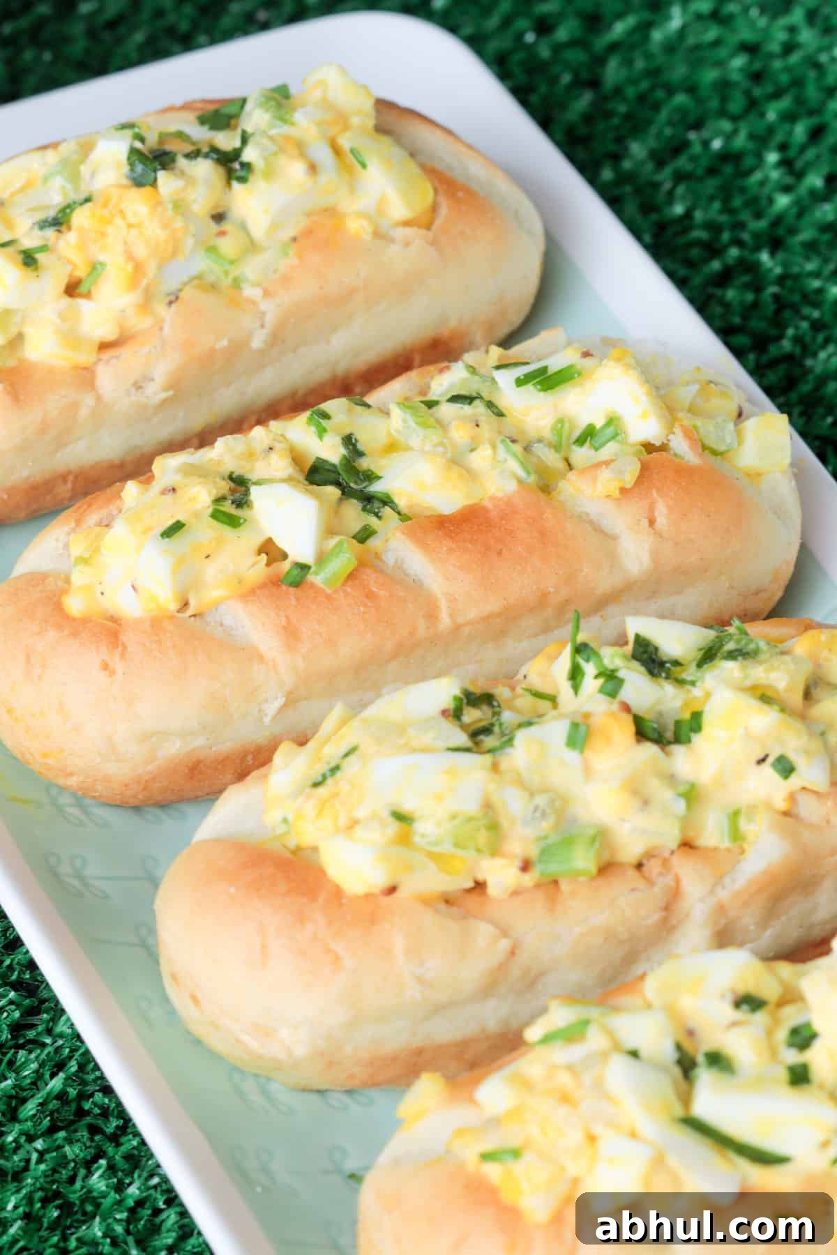 Egg salad sandwiches.