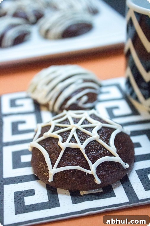 spider web cookies recipe