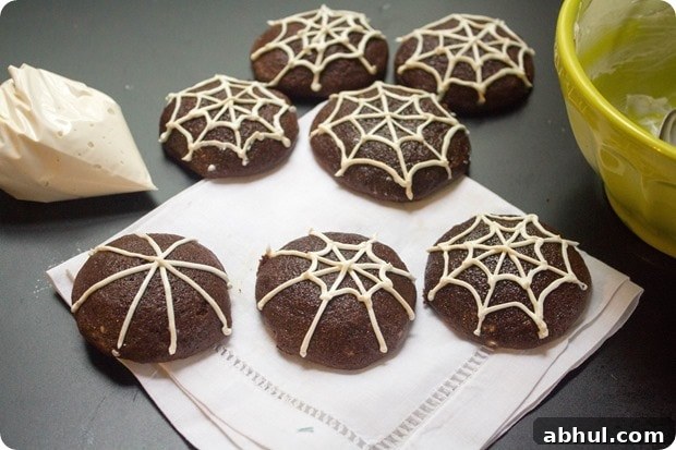 how to make spider web cookies