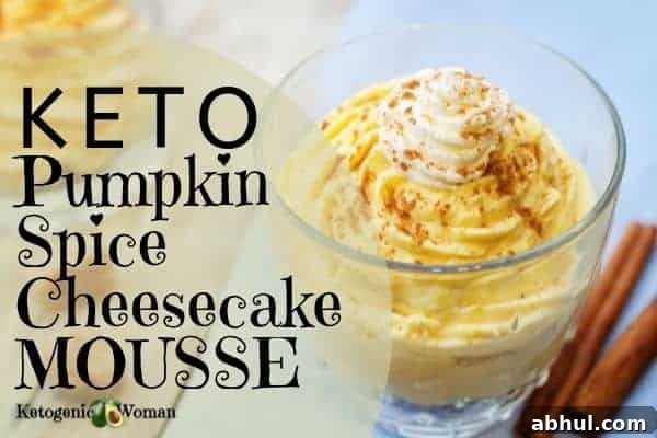 Keto Pumpkin Spice Cheesecake Mousse Recipe for Fall Desserts 2 Keto pumpkin spice cheesecake mousse