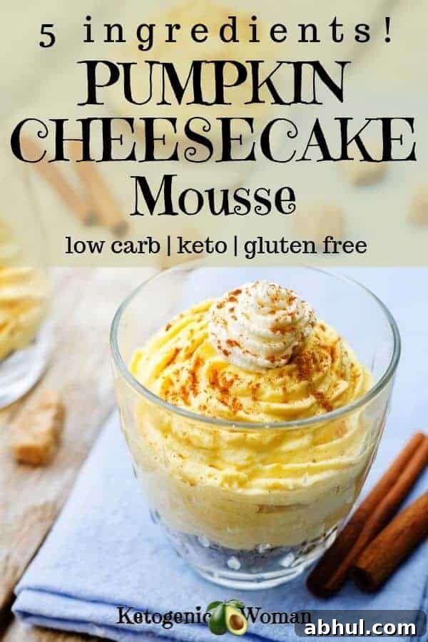Keto Pumpkin Spice Cheesecake Mousse Recipe for Fall Desserts 9 keto pumpkin spice cheesecake mousse