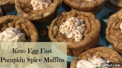 Egg Fast Pumpkin Spice Muffins