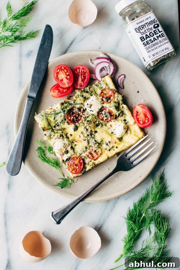 Everything (but the) bagel sheet pan eggs with smoked salmon are a super easy and healthy way to set yourself up for weekday breakfast success! Also the best possible way to indulge in your love of everything bagels WITHOUT eating a bagel.