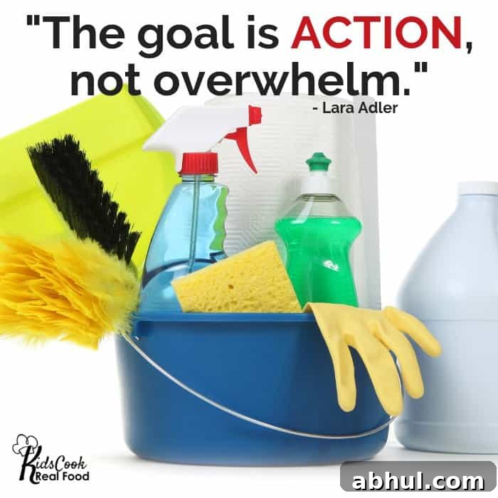 The goal is action, not overwhelm - Lara Adler