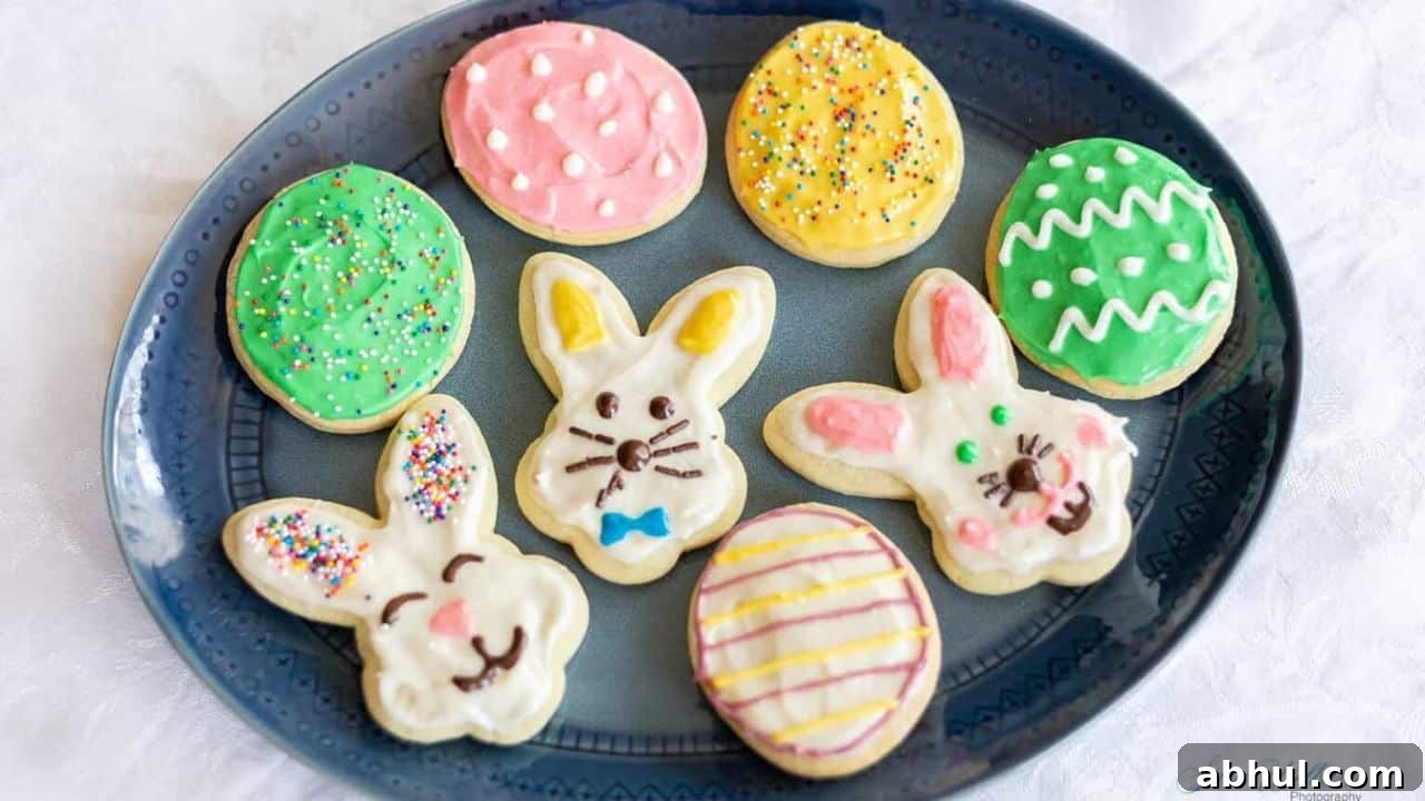 Best Sour Cream Easter Sugar Cookies with Cream Cheese Frosting