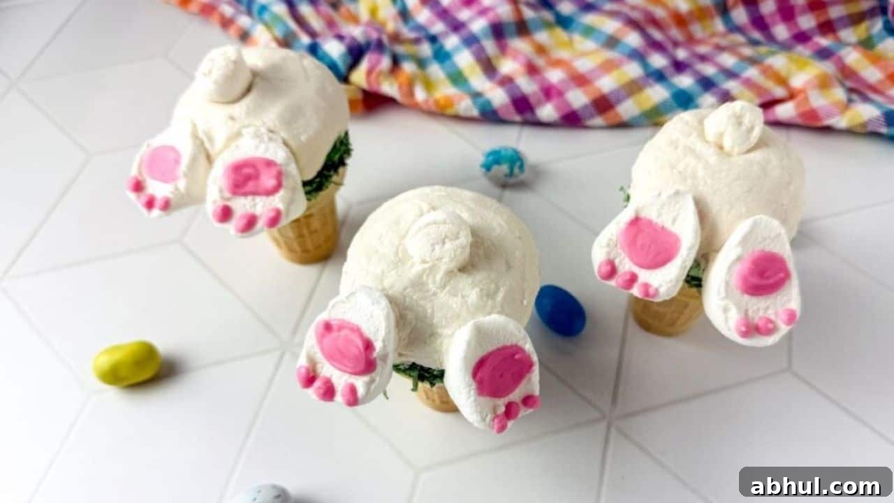 Bunny Cupcakes with Cones