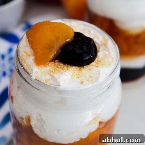 Blueberry Peach Pie Parfaits