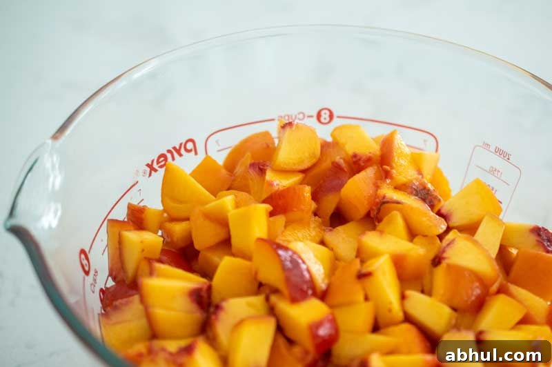 Low Sugar Peach Jam Ingredients
