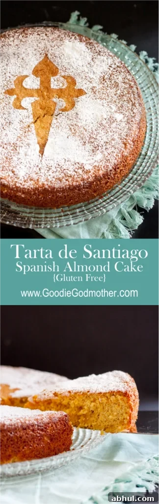 The Tarta de Santiago (Saint James Cake) is a classic Spanish dessert. This gluten free almond cake recipe is simple to follow and makes a delightful dessert or tea cake.