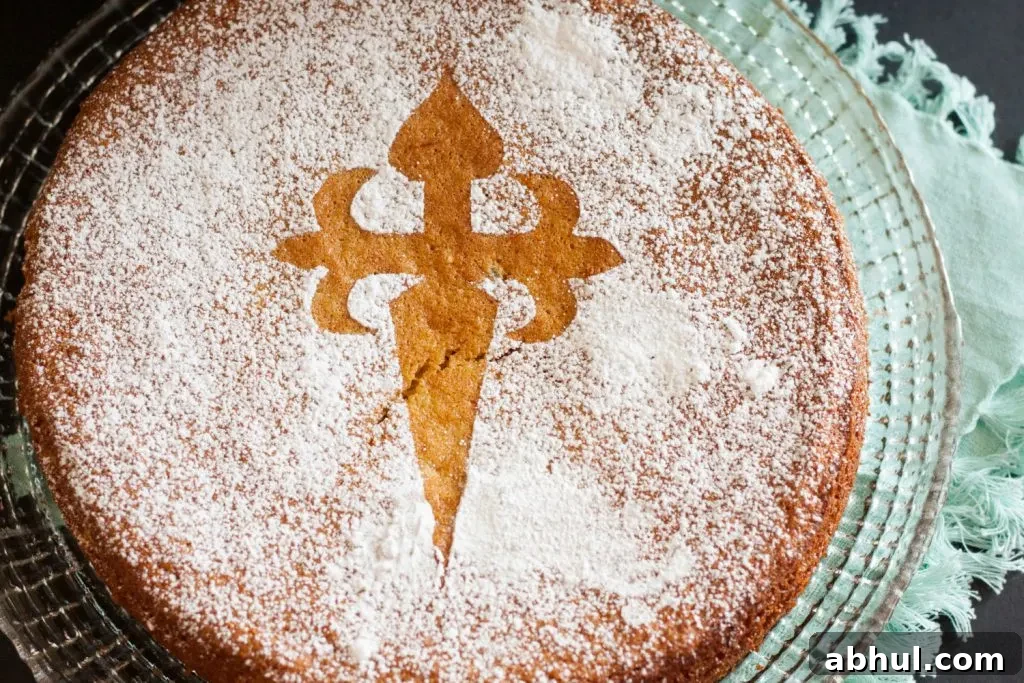 The Tarta de Santiago (Saint James Cake) is a classic Spanish dessert. This gluten free almond cake recipe is simple to follow and makes a delightful dessert or tea cake.