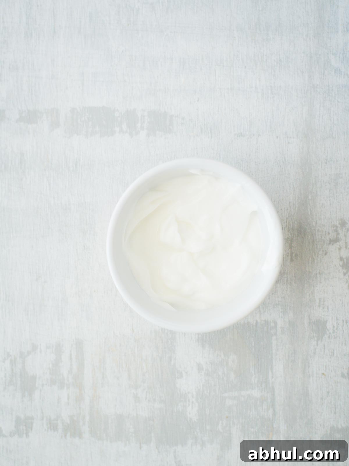 nonfat greek yogurt in bowl