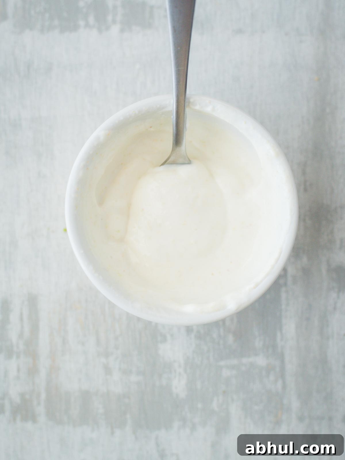 Creamy Lime Sauce in bowl