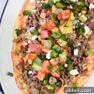 Ground Beef Layered Hummus 1200 x 1200
