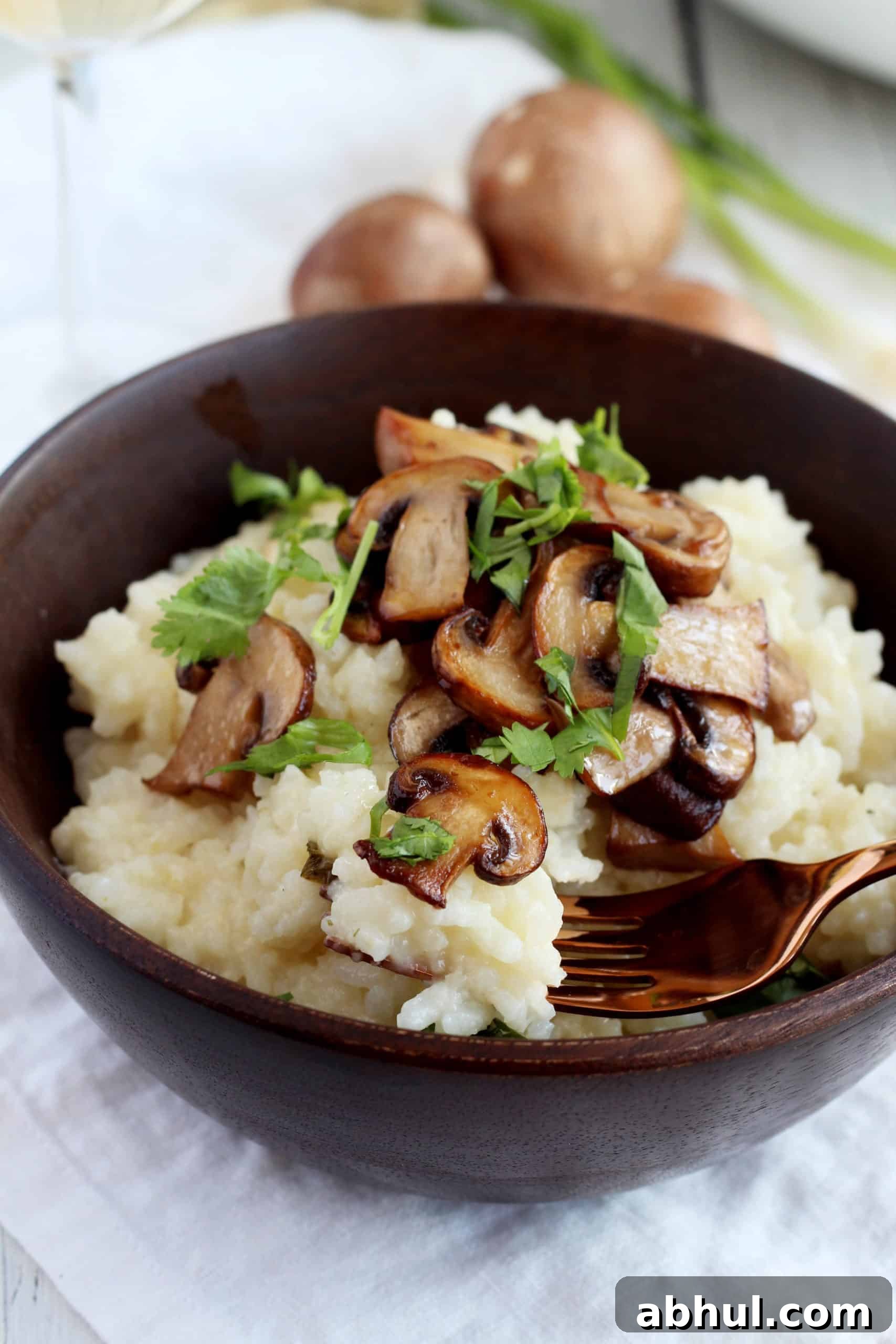 mushroom risotto
