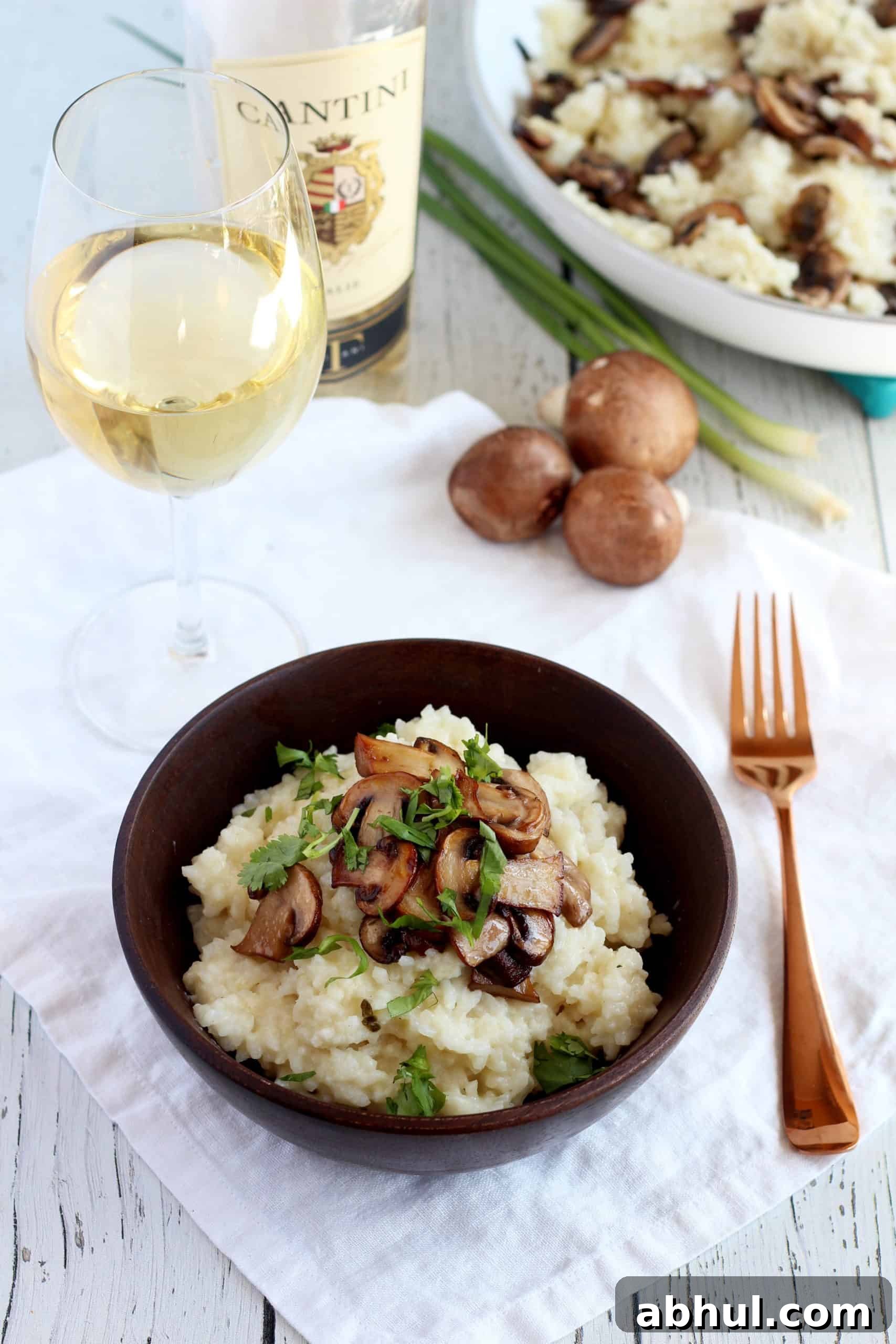 mushroom risotto